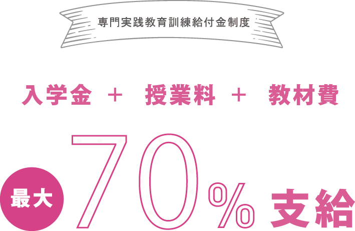 最大70%支給